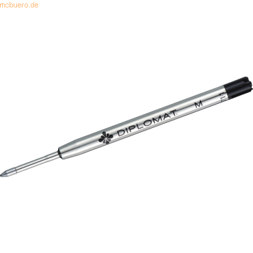 12 x Diplomat Kugelschreibermine G2-Format B schwarz von Diplomat