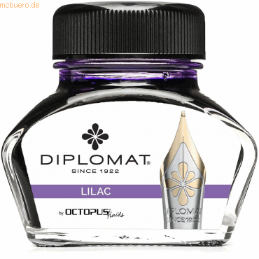 Diplomat Tintenglas Flieder Lila 30ml von Diplomat