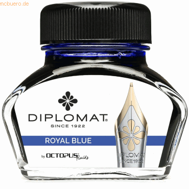 Diplomat Tintenglas Königsblau 30ml von Diplomat