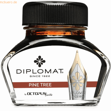Diplomat Tintenglas Pinie Braun 30ml von Diplomat