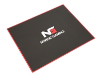 Nordic Gaming Guardian Red Floor Mat, Stuhlmatte, Schwarz, Rot, 1200 mm, 1000 mm von Direct Computer Supplies