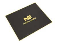 Nordic Gaming Guardian - Stuhlmatte - 120 x 100 cm - schwarz - Rahmen: gold von Direct Computer Supplies