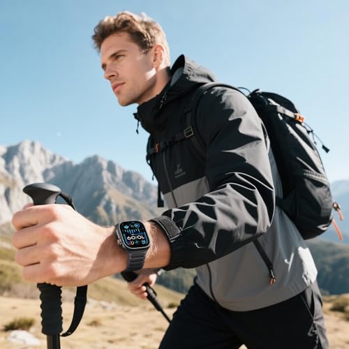 Dirrelo Sportarmband Kompatibel mit Apple Watch Ultra 2 Armband Ultra 49mm 46mm 44mm 45mm 42mm Herren, Weich Silikon Sport Wasserdicht Band für iWatch Series 10 9 8 7 SE 6 5 4 3 2 1,Kohle/Schwarz Dirrelo Sportarmband Kompatibel mit Apple Watch Ultra 2 Armband Ultra 49mm 46mm 44mm 45mm 42mm Herren, Weich Silikon Sport Wasserdicht Band für iWatch Series 10 9 8 7 SE 6 5 4 3 2 1,Kohle/Schwarz von Dirrelo
