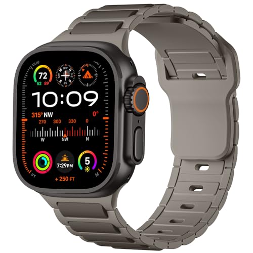 Dirrelo Sportarmband Kompatibel mit Apple Watch Ultra Armband Ultra 2 49mm 46mm 44mm 45mm 42mm Herren, Weich Silikon Sport Wasserdicht Band für iWatch Series 10 9 8 7 SE 6 5 4 3 2 1,ArmyGreen/Schwarz Dirrelo Sportarmband Kompatibel mit Apple Watch Ultra Armband Ultra 2 49mm 46mm 44mm 45mm 42mm Herren, Weich Silikon Sport Wasserdicht Band für iWatch Series 10 9 8 7 SE 6 5 4 3 2 1,ArmyGreen/Schwarz von Dirrelo