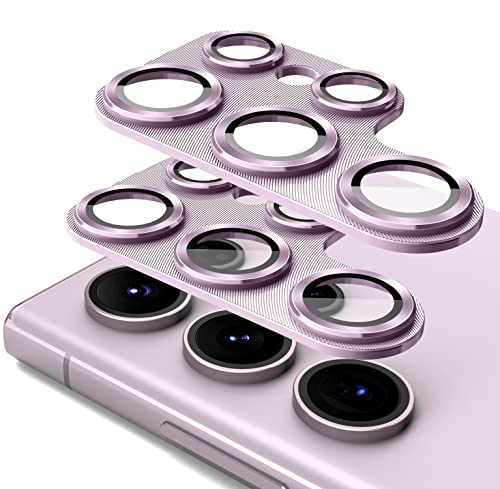 Diruite 2-Stück Kamera Schutzfolie für Samsung Galaxy S23 Ultra Kameraschutz,Gehärtetes Glas+Aluminiumrahmen Kamera Linse Schutz für Samsung Galaxy S23 Ultra Kamera Linse Displayschutz von Diruite