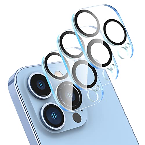 Diruite 3-Stück Kamera Schutzfolie Kompatibel mit iPhone 13 Pro/13 Pro Max Kamera Panzerglas,9H Härte HD Gehärtetes Glas Schutzfolie für iPhone 13 Pro/13 Pro Max [Blasenfrei] [Anti-Kratzen] von Diruite