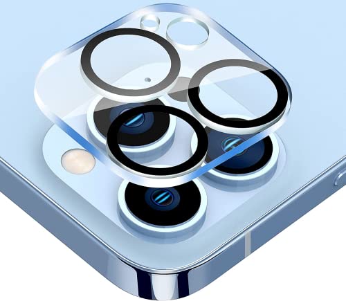 Diruite 3-Stück für iPhone 13 Pro/13 Pro Max Kamera Schutzfolie,HD Glas Kratzfest Blasenfrei Geeignet für iPhone 13 Pro/13 Pro Max Kameraschutz-Transparent von Diruite