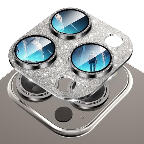 Diruite Kamera Schutz Folie für iPhone 15 Pro/15 Pro Max Kameraschutz,Einteiliges Bling Design HD Gehärtetem Glas Anti-Kratzen Kamera Camera Protector für iPhone 15 Pro/15 Pro Max von Diruite