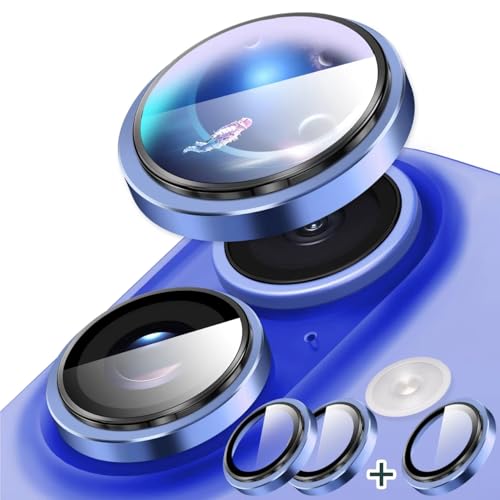 Diruite Kameraschutz für iPhone 16/16 Plus Kamera Linse Schutzfolie,Konvexe Plattform HD Gehärtetes Glas+Aluminiumring Kameraschutz für iPhone 16/16 Plus Camera Protector von Diruite