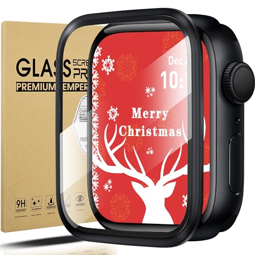 Diruite Schutzfolie für Apple Watch Series 9/8/7 45mm Displayschutzfolie,3D Titanlegierung Wasserdicht Kratzfest HD Glas Displayschutz für iWatch 45mm Schutz von Diruite
