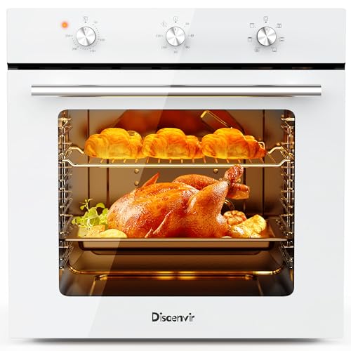 Disaenvir Einbau-Backofen 60 cm Freistehend, Backofen Einbaugerät Weiß, Backofen 60L, Timer, 2,2kW, 6 Funktionen, mit Grill und Emailliertem Backblech, 3D Heißluft Backen auf 6 Ebenen Disaenvir Einbau-Backofen 60 cm Freistehend, Backofen Einbaugerät Weiß, Backofen 60L, Timer, 2,2kW, 6 Funktionen, mit Grill und Emailliertem Backblech, 3D Heißluft Backen auf 6 Ebenen von Disaenvir