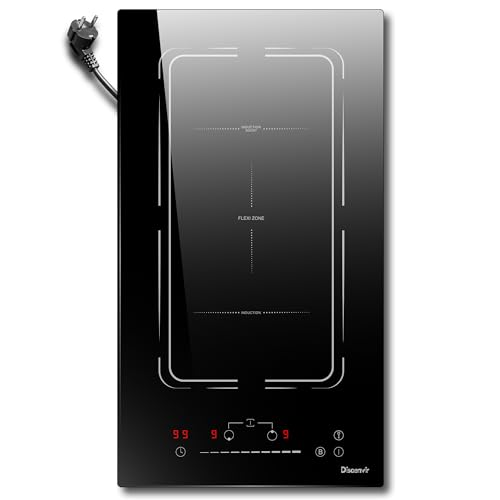 Disaenvir Einbau-Induktionskochplatte mit Stecker, Induktionskochplatte mit Steckdose 30 cm 3500W, Elektrokochplatte 9 Stufen, Boost-Funktion, Timer, Kindersicherung, Schwarz Disaenvir Einbau-Induktionskochplatte mit Stecker, Induktionskochplatte mit Steckdose 30 cm 3500W, Elektrokochplatte 9 Stufen, Boost-Funktion, Timer, Kindersicherung, Schwarz von Disaenvir