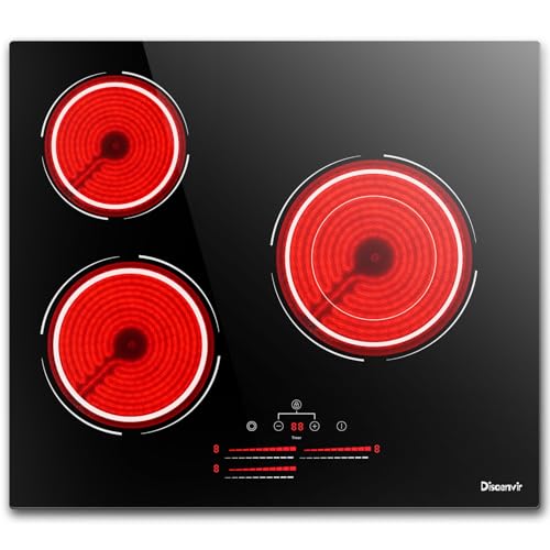 Glaskeramikkochfeld 3 Platten 3500W Mit Mit Dual Loop Funktion, Disaenvir Herdplatte 3 Kochfelde Einbau, Kochfeld Autark 60Cm, 9 Leistungsstufen, Kindersicherungen, Sensor Touch, Anti-Touch-Funktion Glaskeramikkochfeld 3 Platten 3500W Mit Mit Dual Loop Funktion, Disaenvir Herdplatte 3 Kochfelde Einbau, Kochfeld Autark 60Cm, 9 Leistungsstufen, Kindersicherungen, Sensor Touch, Anti-Touch-Funktion von Disaenvir