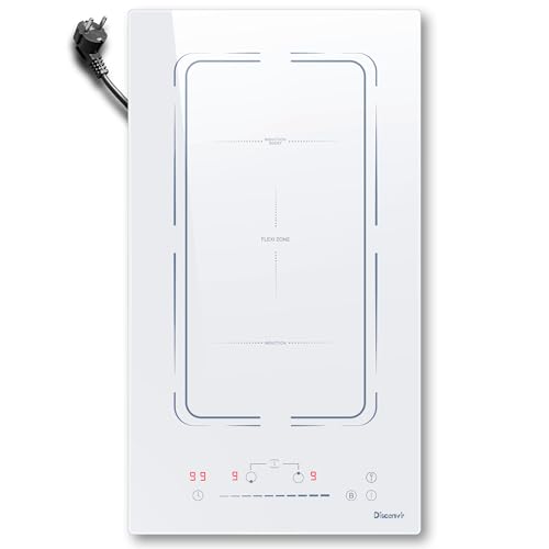 Induktionskochfeld 2 Platten mit Stecker 220 Volt, Disaenvir Induktionskochfeld Kochfeld 30 cm 3500W, Induktion Einbau Flexibler, 9-Leistungsstufen, Boost-Funktion, Timer, Anti-Touch-Funktion, Weiß Induktionskochfeld 2 Platten mit Stecker 220 Volt, Disaenvir Induktionskochfeld Kochfeld 30 cm 3500W, Induktion Einbau Flexibler, 9-Leistungsstufen, Boost-Funktion, Timer, Anti-Touch-Funktion, Weiß von Disaenvir