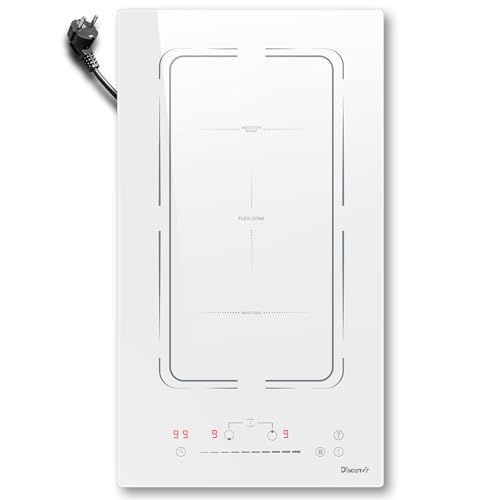 Induktionskochfeld 2 Platten mit Stecker 220 Volt, Disaenvir Induktionskochfeld Kochfeld 30 cm 3500W, Induktion Einbau Flexibler, 9-Leistungsstufen, Boost-Funktion, Timer, Anti-Touch-Funktion, Weiß Induktionskochfeld 2 Platten mit Stecker 220 Volt, Disaenvir Induktionskochfeld Kochfeld 30 cm 3500W, Induktion Einbau Flexibler, 9-Leistungsstufen, Boost-Funktion, Timer, Anti-Touch-Funktion, Weiß von Disaenvir