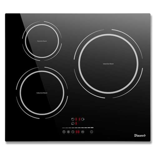 Induktionskochfeld 3 Platten 6800W, Herdplatte 3 Kochfelder, Induktionskochfeld 60 cm mit 9 Leistungsstufen, Pausenfunktion, Timer, Kindersicherung, Boost-Funktion, Schwarz, Disaenvi Induktionskochfeld 3 Platten 6800W, Herdplatte 3 Kochfelder, Induktionskochfeld 60 cm mit 9 Leistungsstufen, Pausenfunktion, Timer, Kindersicherung, Boost-Funktion, Schwarz, Disaenvi von Disaenvir
