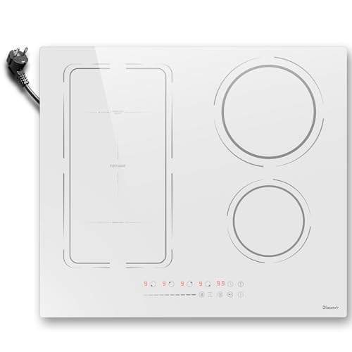 Induktionskochfeld 4 Platten, Disaenvir Induktionskochfeld 60 cm Autark Flexibler, Kochfeld Induktion mit stecker, 9-Leistungsstufen, Boost-Isolierfunktion, Timer, Anti-Touch-Funktion, 3500W, Weiß Induktionskochfeld 4 Platten, Disaenvir Induktionskochfeld 60 cm Autark Flexibler, Kochfeld Induktion mit stecker, 9-Leistungsstufen, Boost-Isolierfunktion, Timer, Anti-Touch-Funktion, 3500W, Weiß von Disaenvir