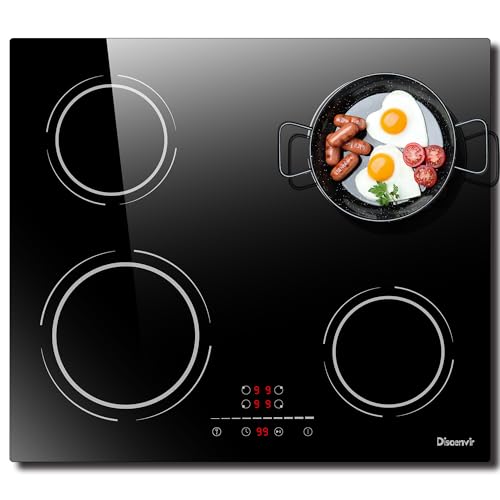 Induktionskochfeld 60cm Einbau 220V, Disaenvir Induktionskochfeld autark 4 Platten, Elektrisches Kochfeld 6400W, Funktion Pausieren, 9-Leistungsstufen, Timer, Anti-Touch-Funktion Induktionskochfeld 60cm Einbau 220V, Disaenvir Induktionskochfeld autark 4 Platten, Elektrisches Kochfeld 6400W, Funktion Pausieren, 9-Leistungsstufen, Timer, Anti-Touch-Funktion von Disaenvir