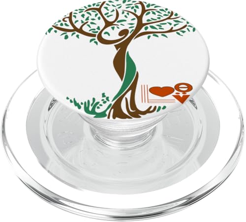 Baumliebe Glückliche kleine Bäume Der Weg von Treesus Baumliebe PopSockets PopGrip für MagSafe von Disc Tzu