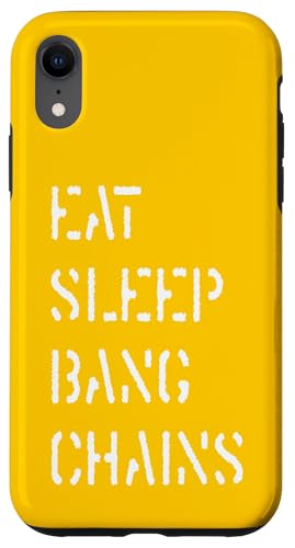 Eat Sleep Bang Ketten Hülle für iPhone XR Eat Sleep Bang Ketten Hülle für iPhone XR von Disc Tzu