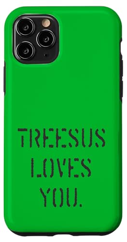 Treesus liebt dich Hülle für iPhone 11 Pro von Disc Tzu