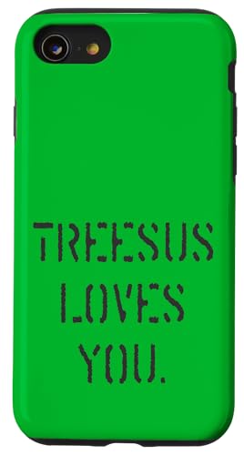 Treesus liebt dich Hülle für iPhone SE (2020) / 7 / 8 von Disc Tzu