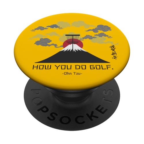 Wie man Golf spielt Ohn Tzu The Way Of The Disc PopSockets Klebender PopGrip Wie man Golf spielt Ohn Tzu The Way Of The Disc PopSockets Klebender PopGrip von Disc Tzu