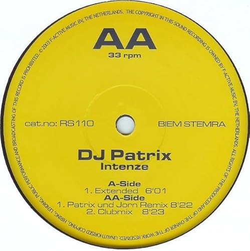 Intenze [Vinyl 12 Intenze [Vinyl 12 von Disca