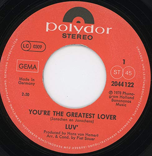 You're The Greatest Lover [Vinyl Single 7''] von Disca