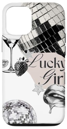 Hülle für iPhone 12/12 Pro Discokugel Lucky Girl & Star, Martini Hülle für iPhone 12/12 Pro Discokugel Lucky Girl & Star, Martini von Disco Ball Lucky Girl