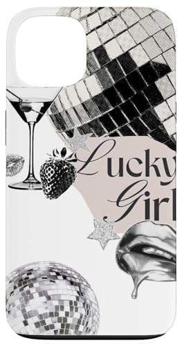 Hülle für iPhone 13 Discokugel Lucky Girl & Star, Martini Hülle für iPhone 13 Discokugel Lucky Girl & Star, Martini von Disco Ball Lucky Girl