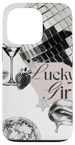 Hülle für iPhone 13 Pro Discokugel Lucky Girl & Star, Martini Hülle für iPhone 13 Pro Discokugel Lucky Girl & Star, Martini von Disco Ball Lucky Girl