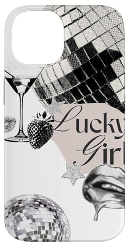 Hülle für iPhone 14 Discokugel Lucky Girl & Star, Martini Hülle für iPhone 14 Discokugel Lucky Girl & Star, Martini von Disco Ball Lucky Girl