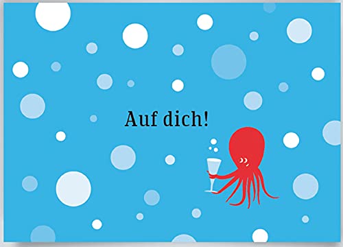Discordia - CL065 - Postkarte, Maritim, Oktopus, Auf dich!, DIN A6 von Discordia