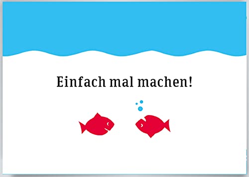 Discordia - CL105 - Postkarte, Maritim, Fische, Einfach mal machen!, DIN A6 von Discordia