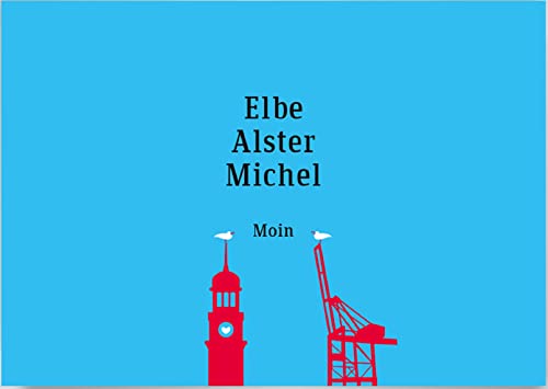 Discordia - CL120 - Postkarte, Maritim, Elbe Alster Michel Moin, DIN A6 von Discordia