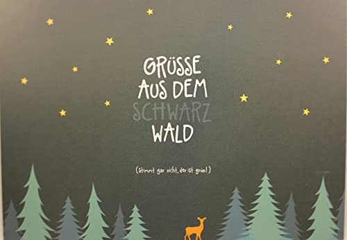 Discordia - WW046 - Postkarte, Wipfelwünsche, Grüsse aus dem Schwarzwald, DIN A6 von Discordia