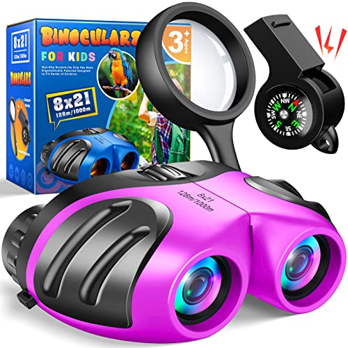 Dislocati Geschenke Mädchen ab 3-10 Jahre, 8x21 Kinder Fernglas mit Lupe & Pfeife Kompass - Mädchen Outdoor Spielzeug ab 3-10 Jahre, Entdecker Set Für Kinder Dislocati Geschenke Mädchen ab 3-10 Jahre, 8x21 Kinder Fernglas mit Lupe & Pfeife Kompass - Mädchen Outdoor Spielzeug ab 3-10 Jahre, Entdecker Set Für Kinder von Dislocati