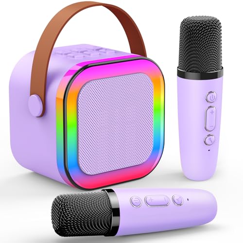 Dislocati Mikrofon Kinder, Geschenk Mädchen 3-12 Jahre Mini Mikrofon Bluetooth Spielzeug ab 3-12 Jahre Mädchen Karaoke Mikrofon Kinder Mädchen Geschenke 4-11 Jahre Karaoke Kinder von Dislocati