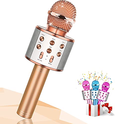 Dislocati Mikrofon Kinder, Spielzeug ab 3-12 Jahre Jungen Kleine Kinder Geschenke Karaoke Mikrofon Spielzeug ab 4-13 Jahre Junge Geschenke für Mädchen Spiele ab 3-12 Jahren von Dislocati