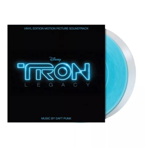 Tron 2010 - Exclusive Limited Edition Transparent Blue & Clear Colored Vinyl 2LP von Disney Music Group.