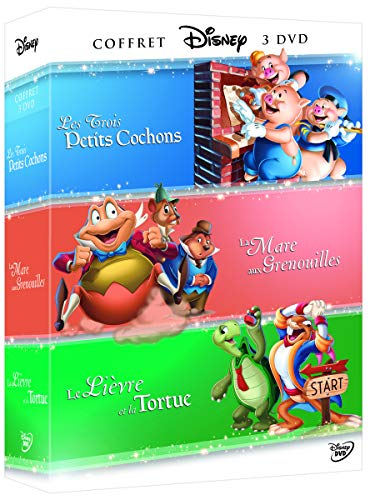 Les trois petits cochons + le lièvre et la tortue + la mare aux grenouilles - les intemporels - coffret 4 DVD [FR Import] von Disney Video