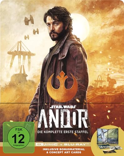 Andor - Staffel 1 - Steelbook - Limited Edition (4K Ultra HD) (+ Blu-ray) [6 Discs] von Disney