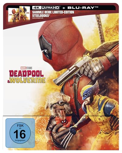 Deadpool & Wolverine – Limitiertes Steelbook DEADPOOL (4K Ultra HD & Blu-ray) von Disney
