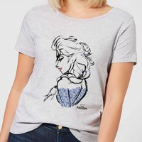 Die Eiskönigin Elsa Sketch Damen T-Shirt - Grau - XL von Disney
