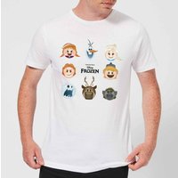 Die Eiskönigin Emoji Heads Herren T-Shirt - Weiß - 5XL von Disney