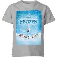 Die Eiskönigin Snow Poster Kinder T-Shirt - Grau - 5-6 Jahre von Disney