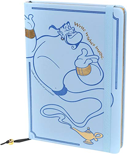 Disney Aladdin (Write Wishes Here) A5 Premium Notizbuch, blau/schwarz/weiß von Disney