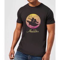 Disney Aladdin Flying Sunset Herren T-Shirt - Schwarz - L von Original Hero