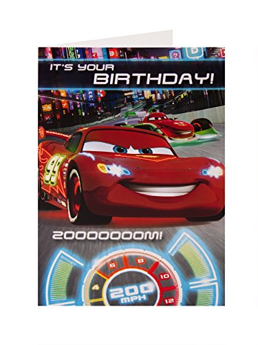 Disney Autos Lightning McQueen ist es Ihr Geburtstag! zooooooom! Geburtstagskarte von Disney